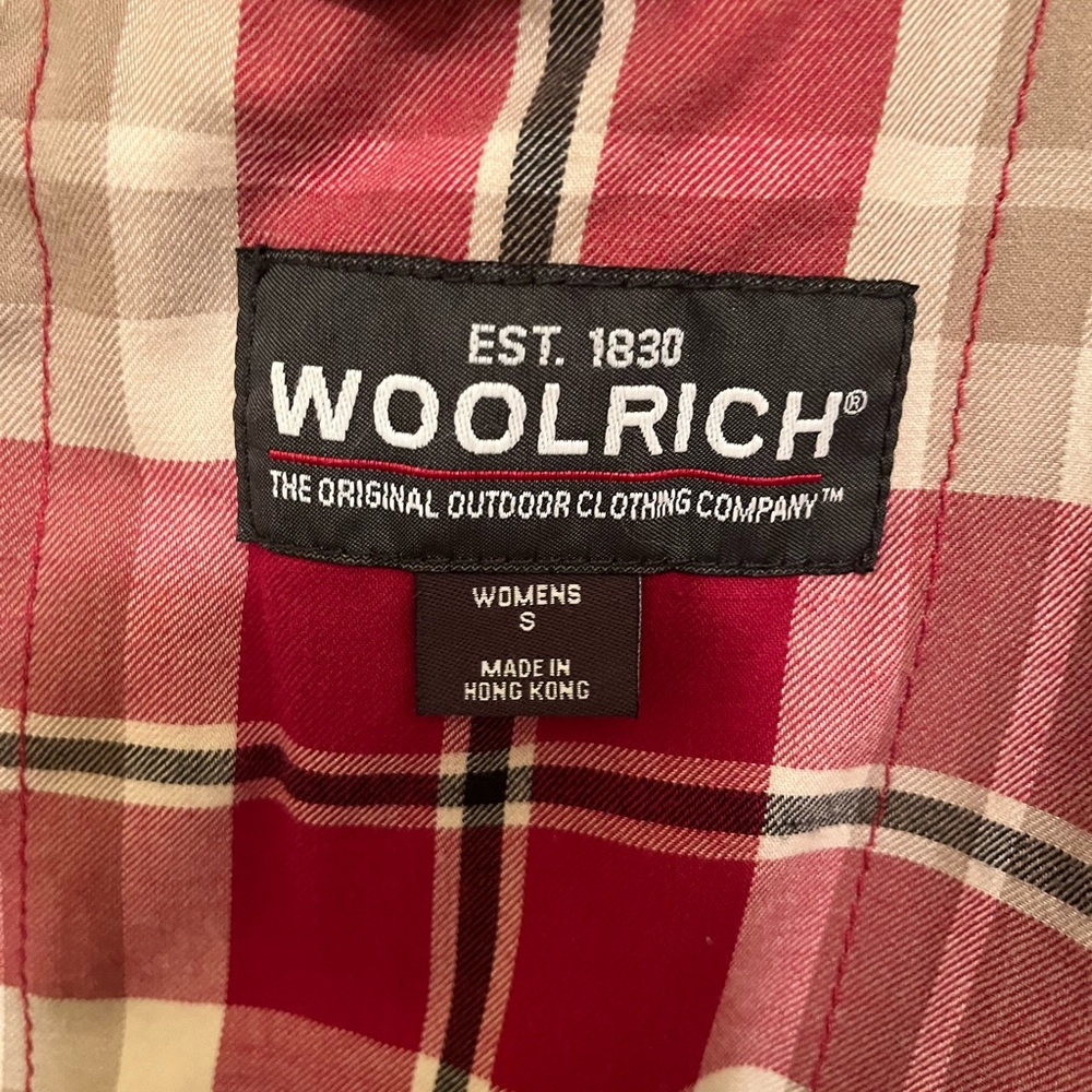 VTG Woolrich Green Fleece Blanket Lined Barn Jacket Chore Coat Women’s Small - Picture 6 of 7